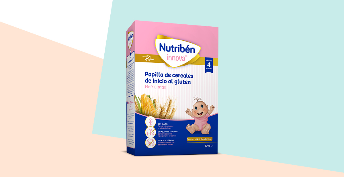 Comprar Nutribén Innova Papilla Cereales de Inicio al Gluten para bebés  desde los 4 meses
