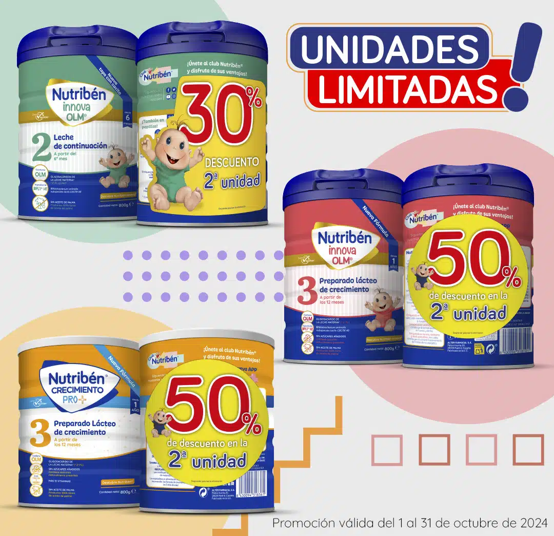 ¡Promoción en Leches 2 y 3! Hasta el 50% de dto. en la 2ª unidad